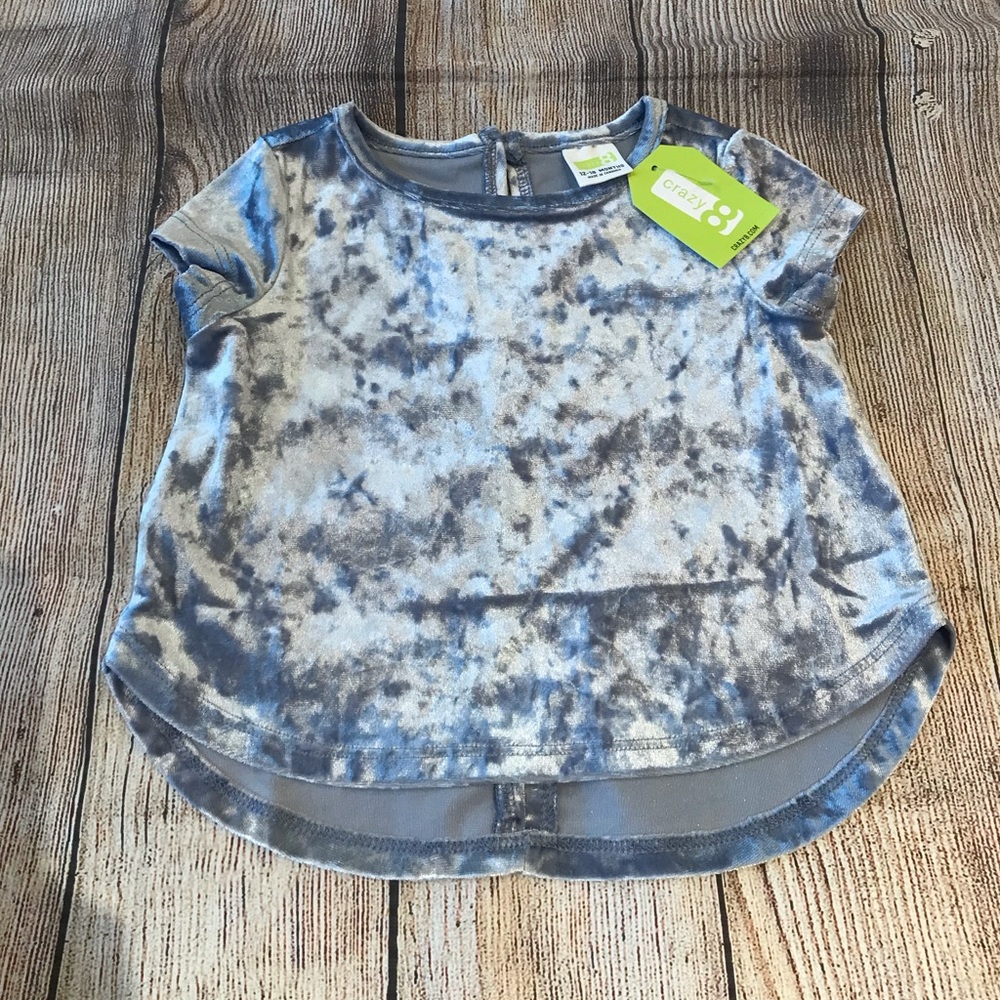 Crazy 8 12-18M 4T 5T Crushed Velvet Top